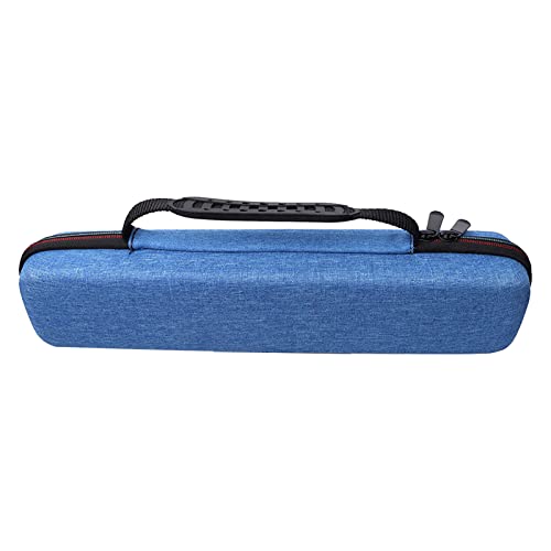 Bolsa resistente al calor para plancha de pelo de iones cepillo de viaje bolsa de almacenamiento/viaje duro EVA bolsa de transporte almacenamiento (azul)